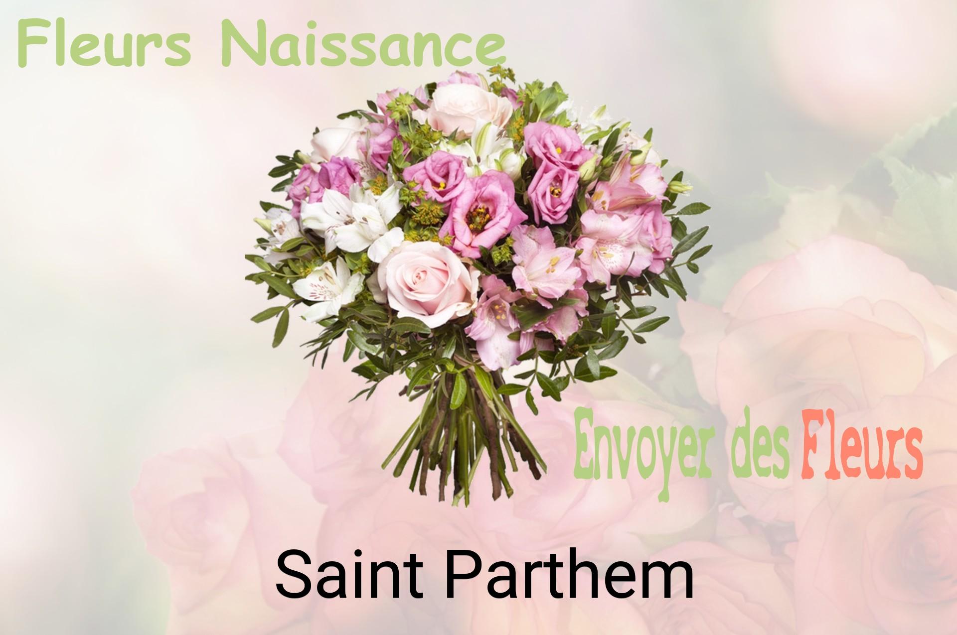Bouquet de fleurs de naissance livré à Saint-Parthem